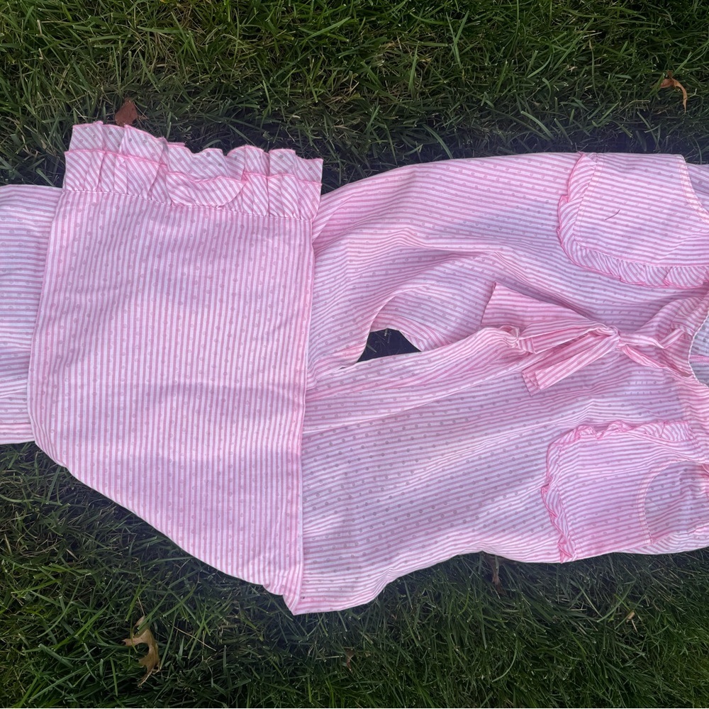 Pink Striped lounge pants